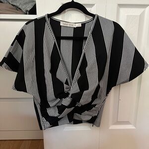 Anthropologie Bishop + Young Twist-Front Top